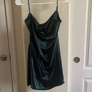 Lucy in the sky dark green homecoming dress